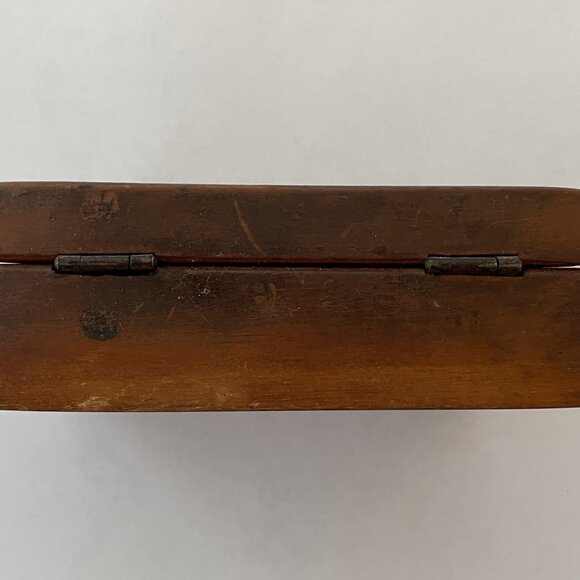 Vintage Handmade Wood Inlay Trinket Box - Picture 4 of 5